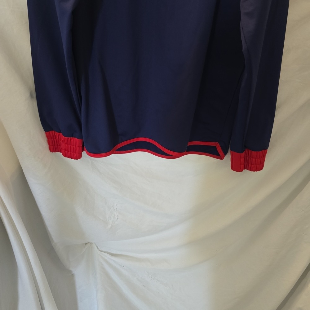 HS U.S. Triestina Long Sleeve Soccer Training Jersey Navy Red White Athletic XL - Picture 7 of 14
